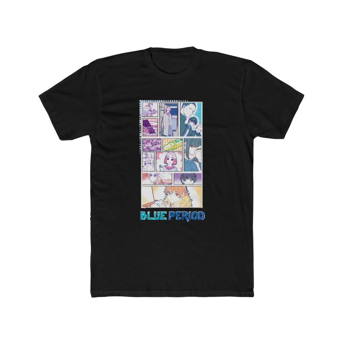 Blue Period Panels Boyfriend Fit Girls T Shirt